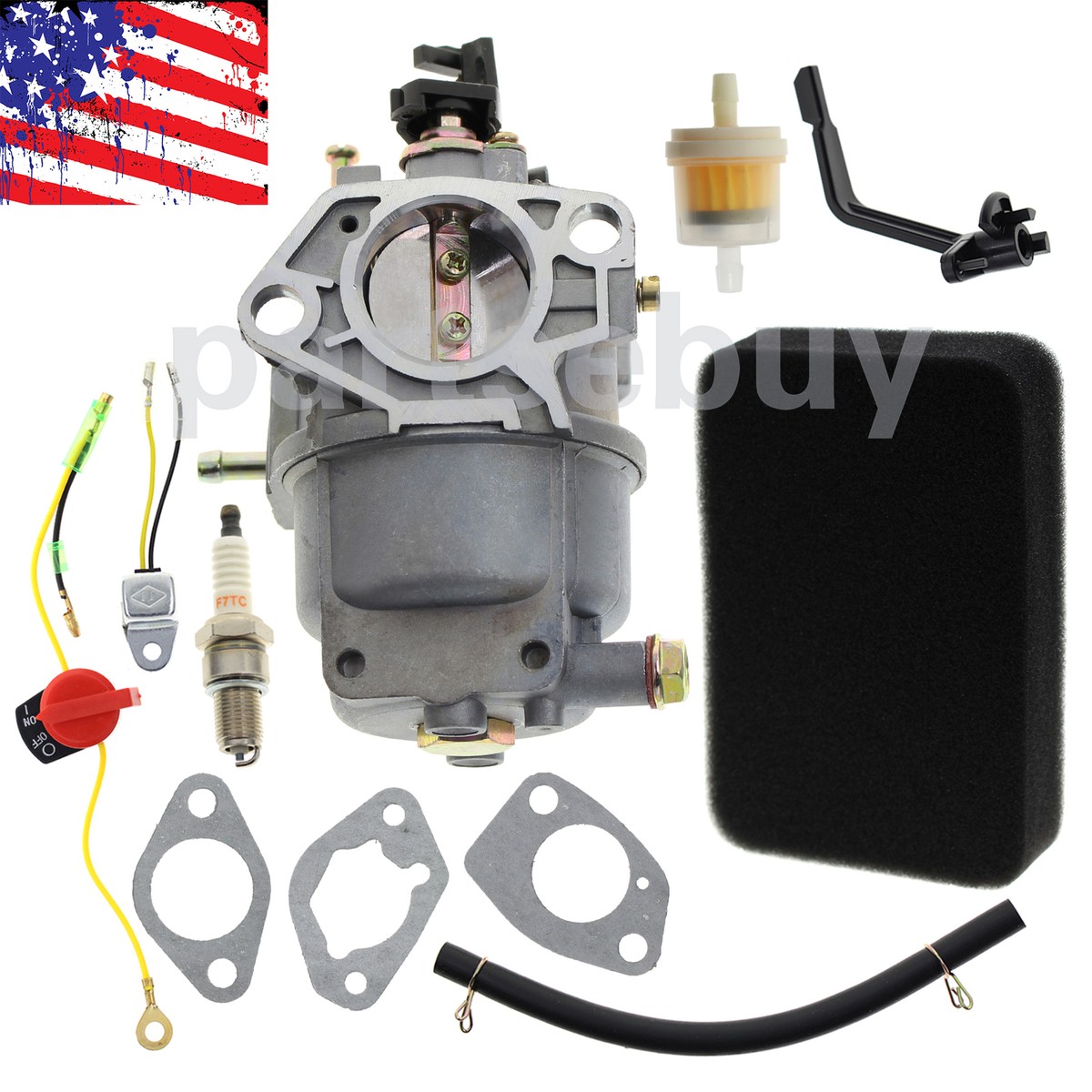 Carburatore Compatibile Per Generac GP5000 GP5500 GP6500 GP7500E E Motori 389cc 13HP 14HP - Sostituisce 0J58620157