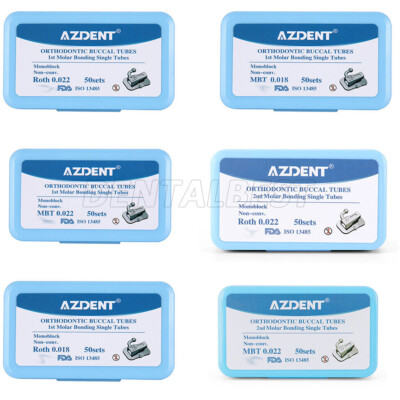 #ad 50Sets pack Dental Orthodontic Buccal Tube 1st 2nd Molar Tube Roth MBT 022 018 $444.73
