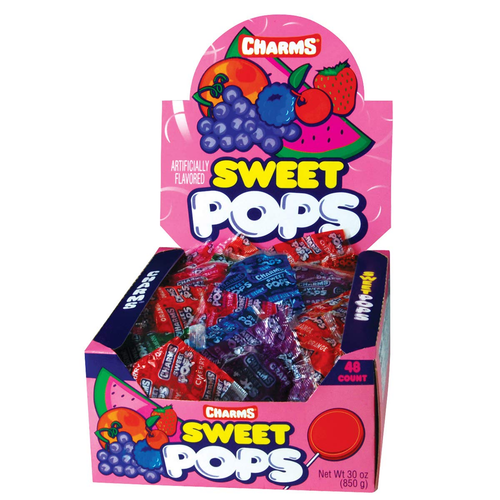 Sweet Pops, in Assorted Fruit Flavors, 48-Count Box