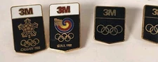Vintage 3M Company Olympics Gold Tone Enamel Lapel Pins Lot of 18 Manufacturing