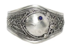 Cuff Bracelet Om Bracelet Tribal Bracelet Bohemian Bracelet Gypsy Yoga Healing