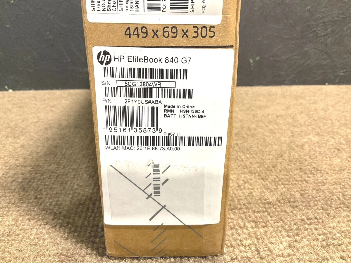 NEW HP EliteBook 840 G7 i5-10310U 16GB 512GB BT5 WiFiAC 14F W10P  