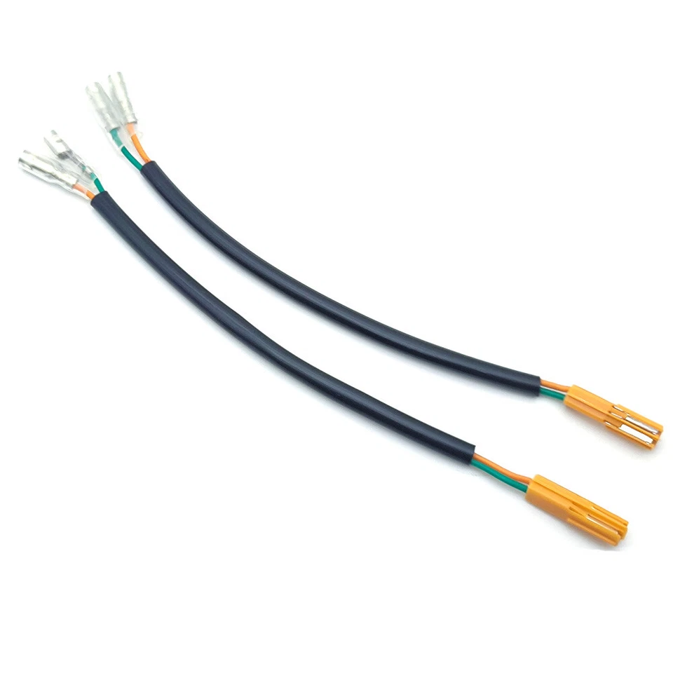 Enchufe adaptador de cableado de señal de giro 2 piezas apto para Ninja Kawasaki Z125 Z250 Z650 Z900 Foto 4 de 4