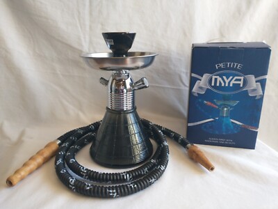 Mya Petite Hookah Set - 8 Inch Mya Hookah Set Glass Grey - Small Ho