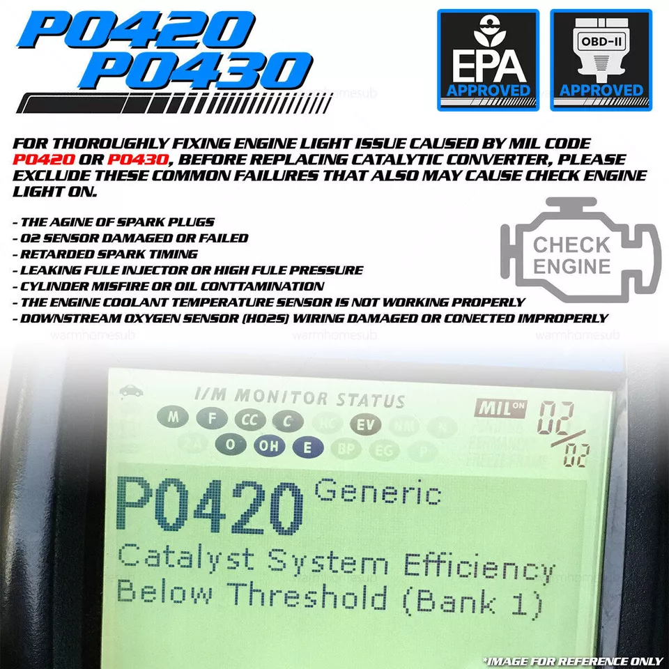Convertidor Catalítico Universal 2 Piezas 2.5" Acero Inoxidable Alto Flujo Soldado OBD II Foto 3 de 4