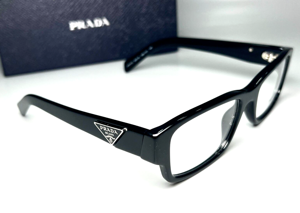 メガネ Prada Eyeglass Frame VPR01W 07F1O1 Lightweight Rectangle Prada PR 01WV Rectangle Eyeglasses | EyeOns.com