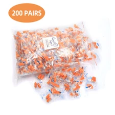 400pcs Foam Ear Plugs Disposable For Noise Reduction Sleeping Noise Cancelling