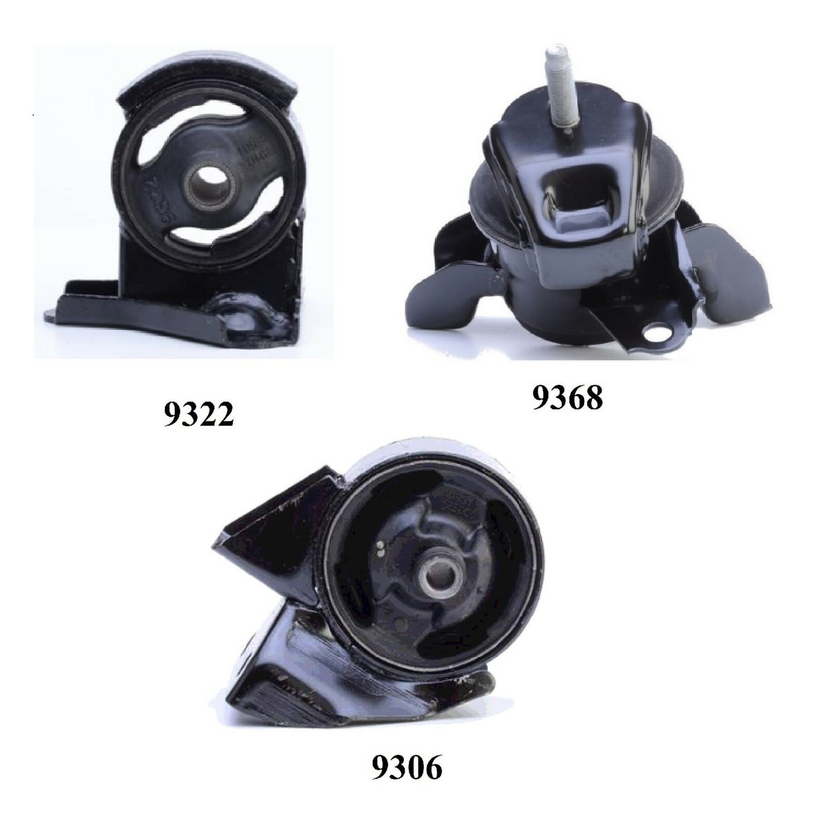 3 PCS FRONT & REAR MOTOR MOUNT FOR 2005-2009 Hyundai Tucson 2.0L