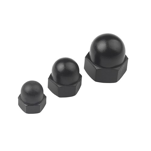 M3 M4 M5 M6 M8 M10 To M20 Dome Nuts Black Nylon Plastic Hex Dome Nuts DIN 1587 - Picture 5 of 17