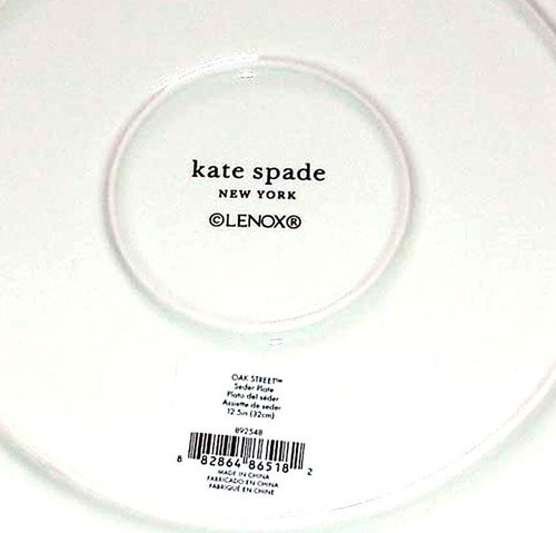Kate Spade Lenox Oak Street Pascua 12.5" Plato Seder con 6 Cuencos Coloridos Nuevo - Imagen 7 de 7