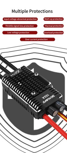 ZTW 32-Bit Skyhawk 65A/125A/155A/130A/160A Brushless ESC SBEC 6V/7.4V/8.4V 10A - Picture 17 of 31