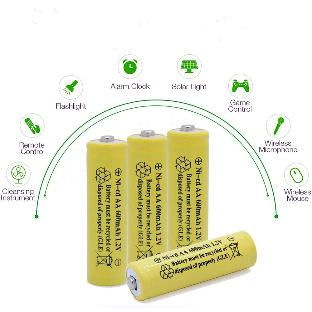 12x NICD AA Batteries for RC Car More power Than BTY AA3000 NIMH Battery USA