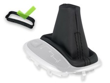 SCHALTMANSCHETTE FÜR MERCEDES W203 automatik SCHALTSACK LEDER SCHWARZ + RAHMEN SCHALTMANSCHETTE FÜR MERCEDES W203 automatik SCHALTSACK LEDER SCHWARZ + RAHMEN