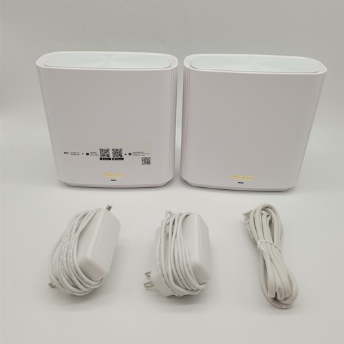ASUS ZenWiFi AX6600 Tri-Band Mesh Router (XT8 2PK), White