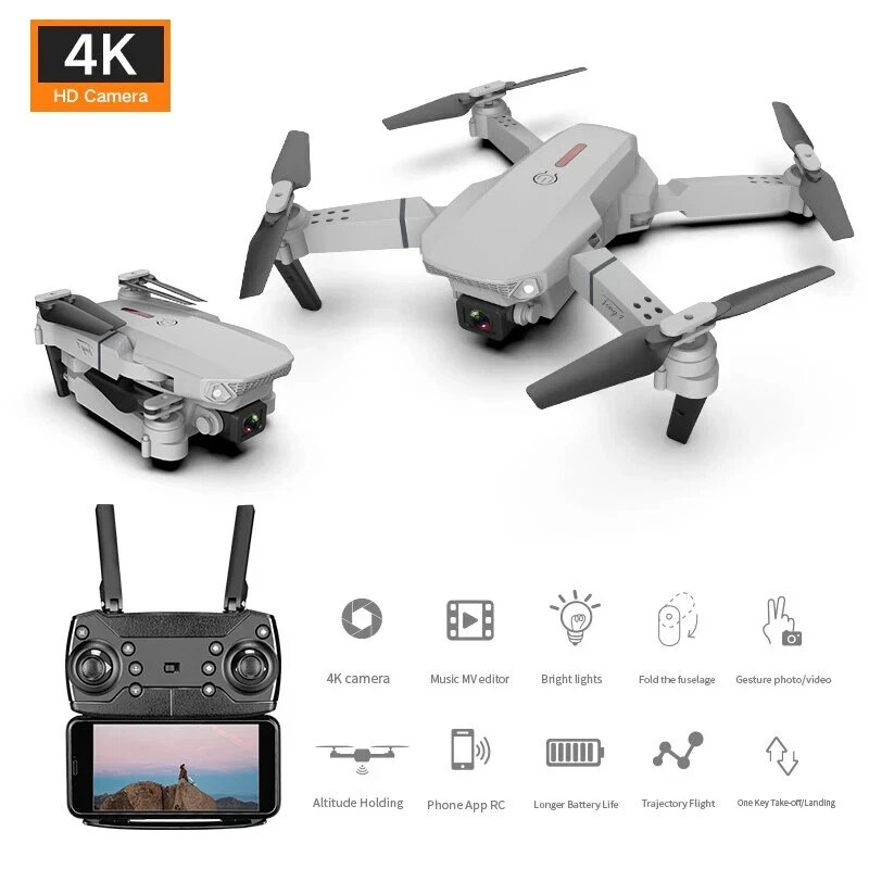 TENG1 RC Drone 4k HD Camera WIFI FPV Drone Dual Camera Foldable