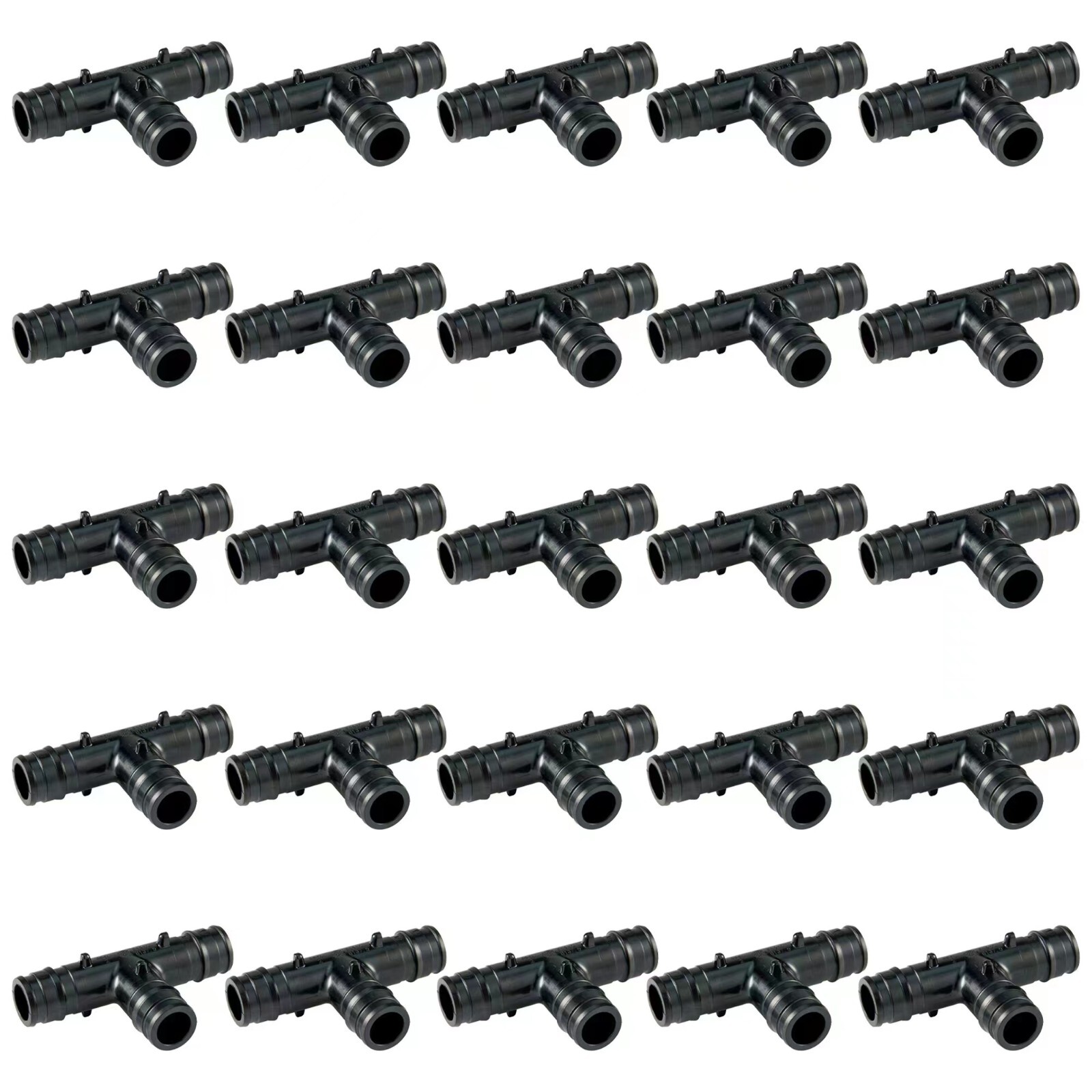 EFIELD 25 PCS Poly PPSU Pex-A Expansion Fittings 3/4" X 3/4" X 3/4" Tee, No Lead