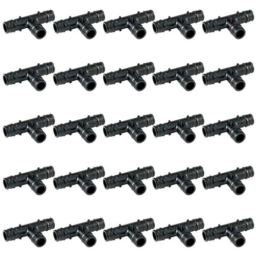 EFIELD 25 PCS Poly PPSU Pex-A Expansion Fittings 3/4" X 3/4" X 3/4" Tee, No Lead