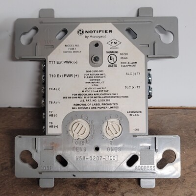 NOTIFIER FCM-1 Addressable Control Module Used