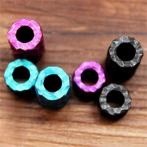 Cuchillo de aleación de titanio cordón cuentas Paracord EDC colgante pulsera hacer cuentas regalo - Imagen 3 de 23