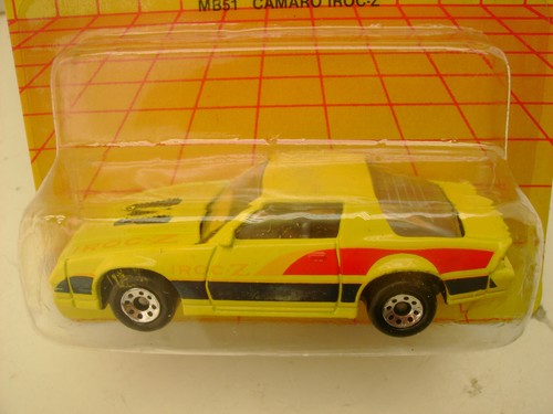 1987 MATCHBOX SUPERFAST MB 51 YELLOW CAMARO IROC-Z Z28 NEW ON CARD - Picture 2 of 8
