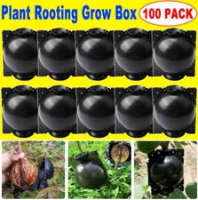 100Pcs 5cm Reusable Plant Root Grow Graft Balls High Pressure Layer Pod Boxes