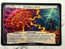 Interplanar Tunnel - MTG Magic Oversized Planechase 2012 3.5x5" - LP / MP