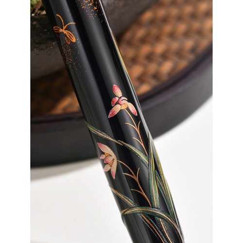 Qianyu Orchid In Deep Valley Fountain Pen Elegant Ebonite e Urushi - Picture 7 of 12