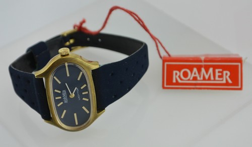 ROAMER Ladytop - Damenuhr / Quarz / Handaufzug / vergoldet & Leder - Bild 5 von 6