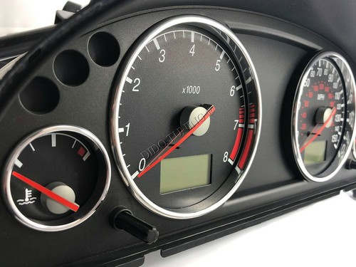 For Ford Mondeo Mk3 2000-2007 Polished Aluminium Chrome Gauge Trim Rings 4pcs - Imagen 11 de 11