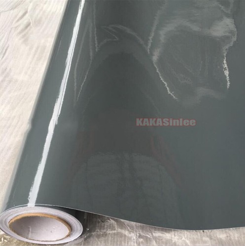 Grey Entire Car Wrap Glossy Metallic Chrome Flat Vinyl Decal Sticker Flexible AX - Picture 5 of 8