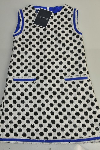 NEW Oscar de la Renta Girls Fitted A Line Dress Star Checked Tweed Ivory 8 Y - Picture 3 of 8