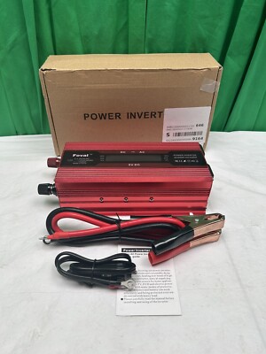 Foval 5V DC To AC Solar Smart King Red Power Inverter in Red