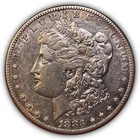 1883-S Morgan Dollar Almost Uncirculated AU Coin, Cleaning #22984