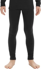 Kids 100% Merino Wool Base Layer Pants Unisex Girls Boy Warm Long Johns Bottom