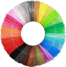32 Colors Beautiful 3D Printing PLA Filament Sample Refill Pack, Each Color 10Ft
