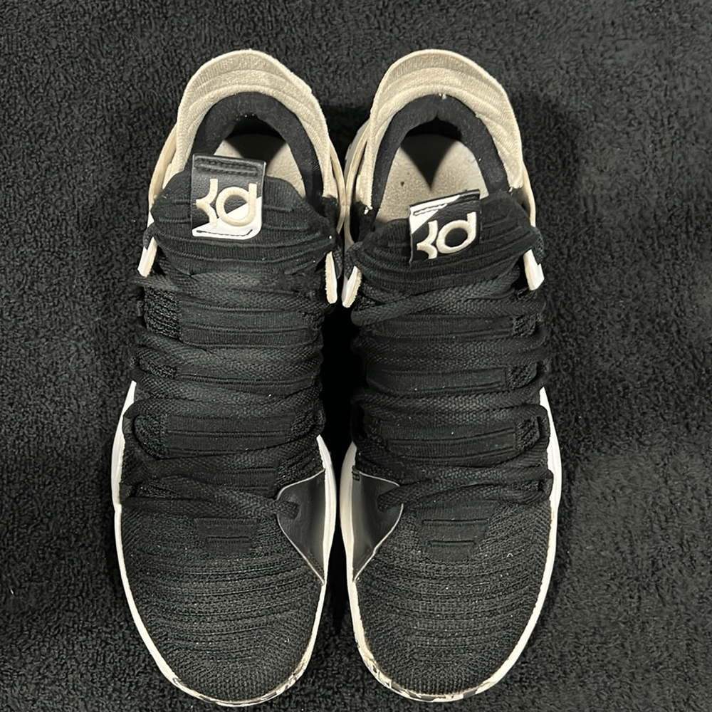 NIKE ZOOM KD 10 Durant Oreo Flyknit X Nets Black Shoes 