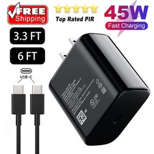 Original Samsung Galaxy 45 Watts USB-C Super Fast Charging Wall Charger  Cable
