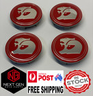 <!--F#f_0-->HSV WheeI Centre Caps 63 mm X4 Silver / Red VT VY VZ VE VF GTS R8 Commodore<!--F/-->