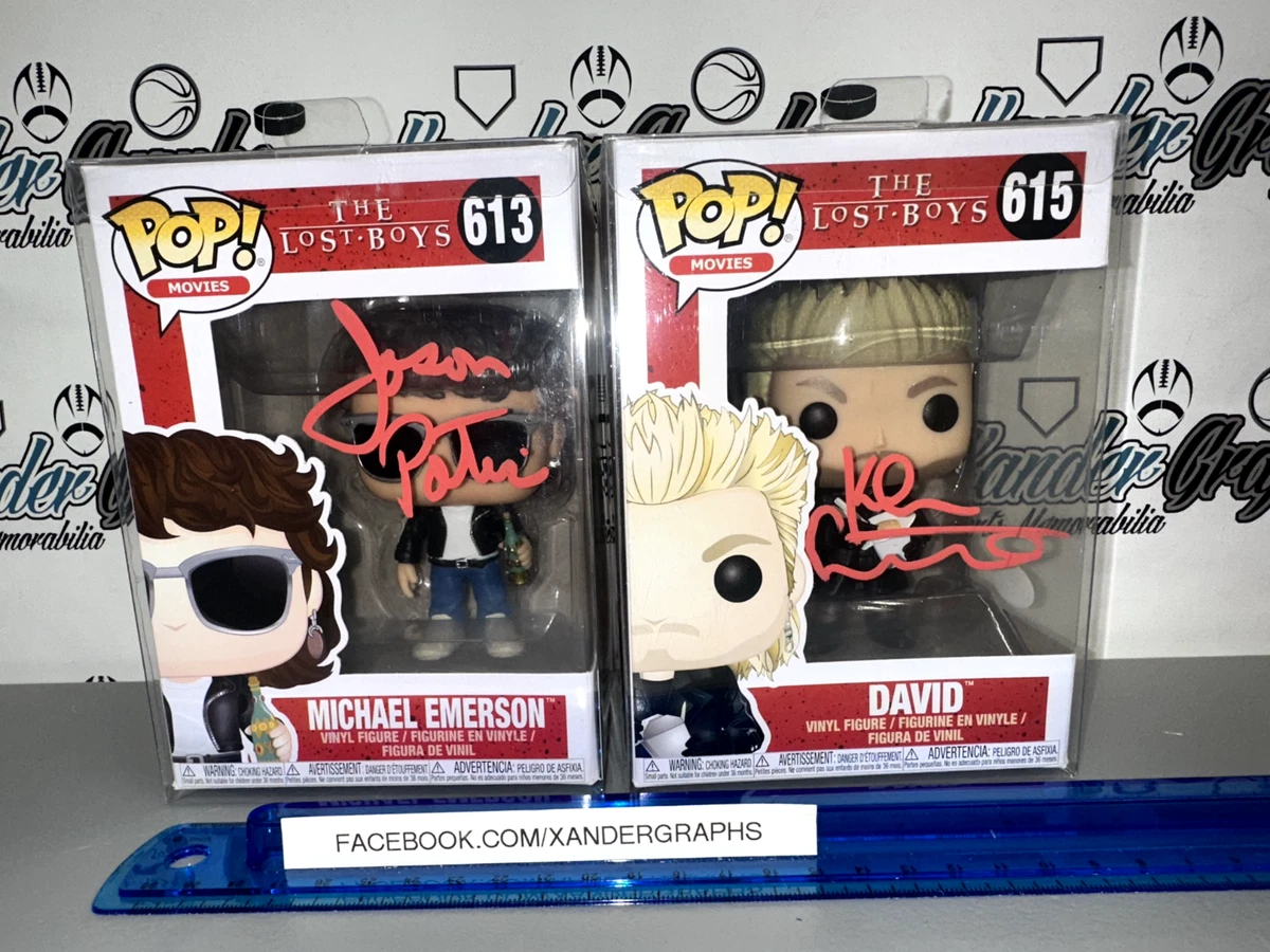 LOST BOYS KIEFER SUTHERLAND JASON PATRIC AUTOGRAPHED FUNKO POP LOT