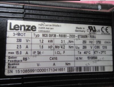 1PCS MCS 09F38-RS0B0-Z0D0-ST5S00N-R0SU 100% test by  DHL or FedEx