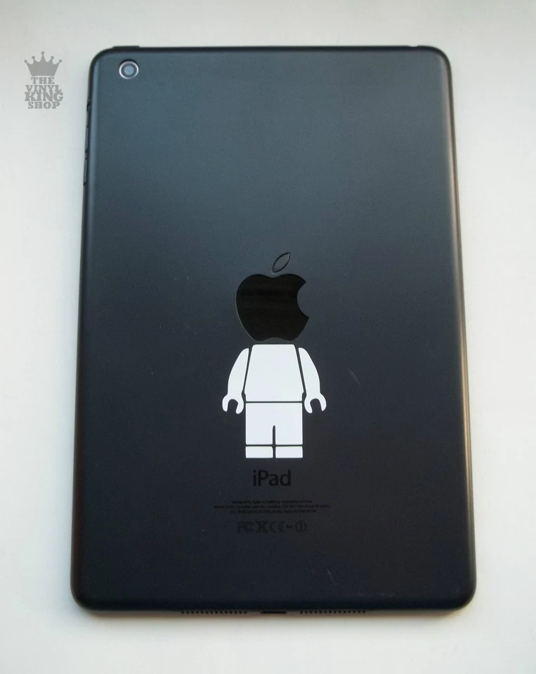 Funny iPad Mini Headless Brick Man Vinyl Decal Sticker Mac Macbook  - Image 2 of 3