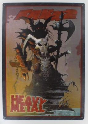 Simon Bisley Fakk 2 Heavy Metal 12x16 Tin Sign Comic Magazine 2000