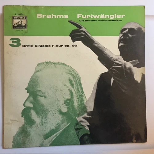 Brahms Symphony No. 3 Wilhelm Furtwangler Odeon Electrola O 90 994 VG/VG