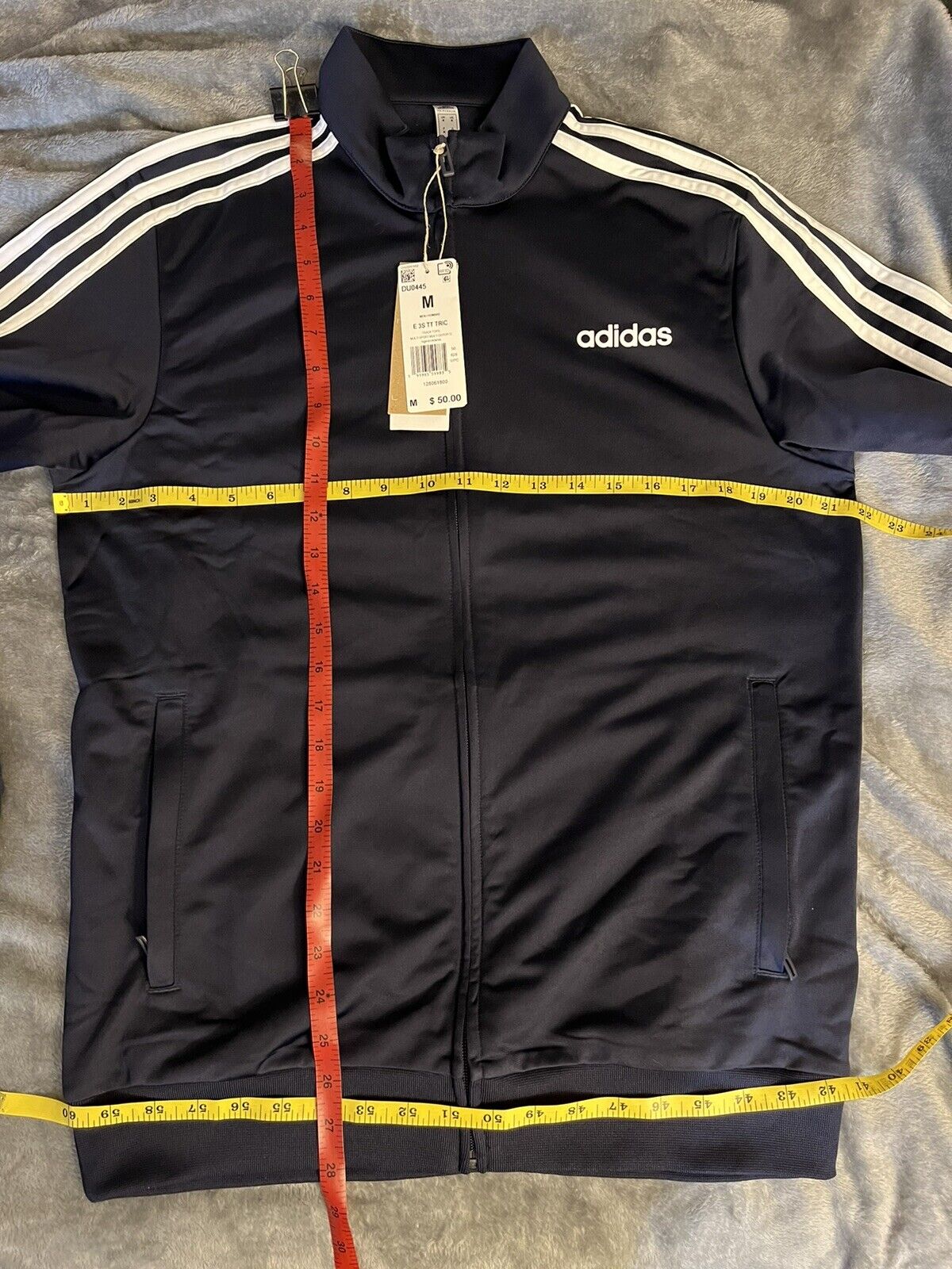 Adidas Mens Essentials 3 Stripes Tricot Tracksuit Jacket Pants 
