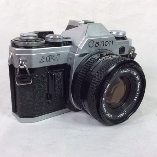Canon AE-1 35mm Pro SLR Film Camera with 50mm Prime Lens tested Marks in Finder - Picture 7 of 24