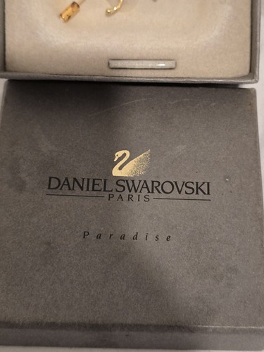 DANIEL SWAROVSKI Retired AB CRYSTAL DRAGONFLY STICK PIN BROOCH .925 GOLD SIGNED - Imagen 3 de 18