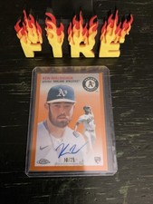 2023 Topps Chrome Platinum Oakland A Ken Waldichuk #CPA-KW Orange /25 RC Auto