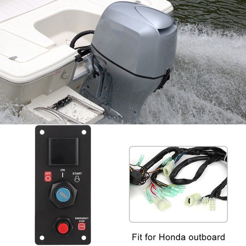 Single Engine Switch Panel Assembly On-Off-Start With Keys for Honda Outboard - Picture 9 of 9