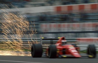 Gerhard Berger Ferrari 640 2nd Italian GP Monza 10 September 1989 Old Photo 1