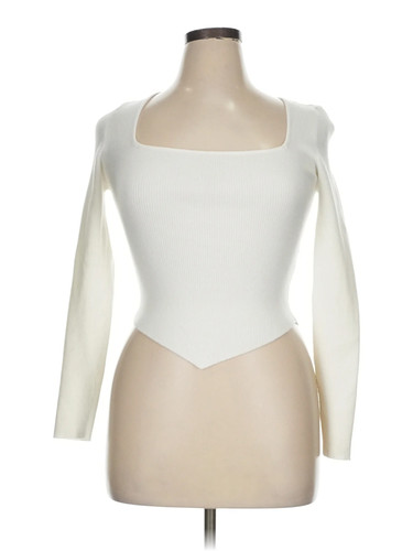 Forever 21 Plus Women Ivory Cardigan 0X Plus